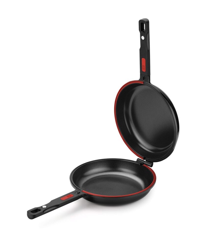 Oferton: BRA Dupla Premiere Sartén Doble para Tortilla de Patatas, 24 cm de Diámetro, Aluminio Fundido, Triple Capa Antiadherente, 100% sin PFOA, Para todo Tipo de Cocinas