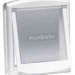Oferton: PetSafe Staywell Original – Puerta para Perros Medianos y Gatos – Entrada y Salida – Puerta para Mascotas con Panel de Cierre Incluido – Blanco – M