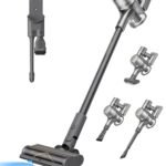 Oferton: dreame R20 Aspirapolvere senza fili, Aspirazione Potente 190AW, Autonomia 90min, Individuazione Sporco, Schermo LED, Luci LED Blu, Anti-Groviglio, Pulizia Casa, Peli di Animali Domestici, Tappeti
