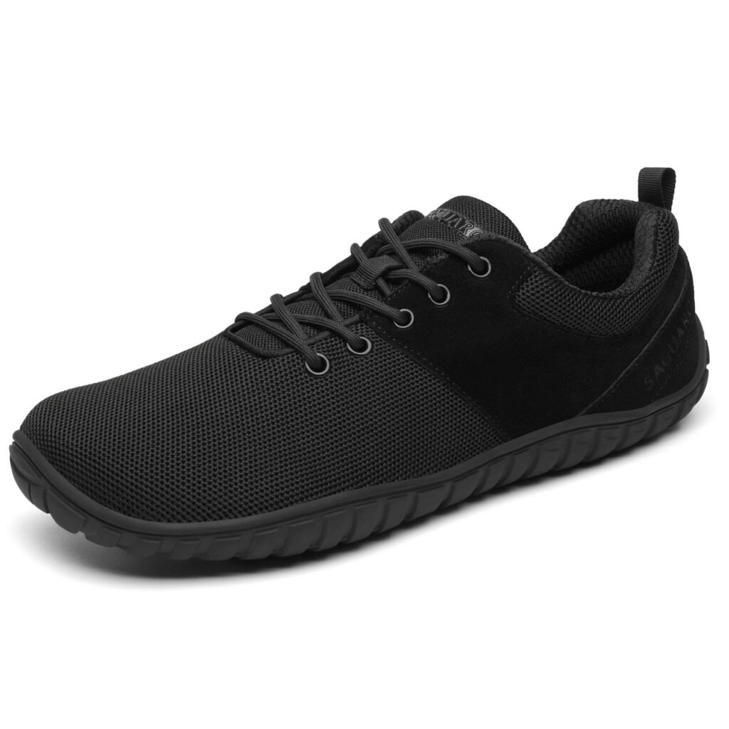 Oferton: SAGUARO Unisex Zapatos Minimalista Barefoot con Wide Tox Box Cómodas Zapatillas Casual para Hombre Mujer