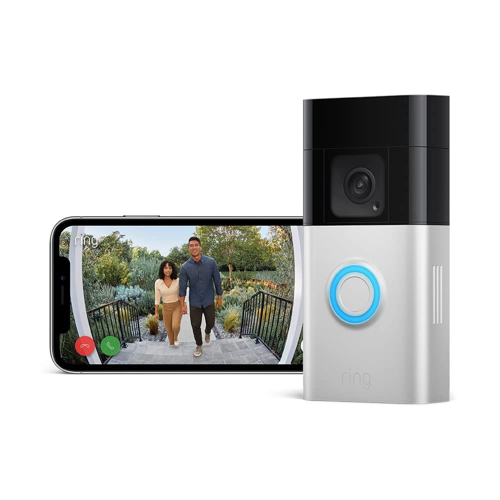 Oferton: Ring Videotimbre Plus con batería (Battery Video Doorbell Plus) | Videotimbre inalámbrico con cámara, resolución 1536p HD, batería recargable | Fácil de instalar por cuenta propia (5 min.)