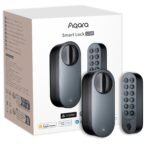 Oferton: Aqara Cerradura Inteligente U200 con lector de huella digital, Matter over Thread, Cerradura Electronica Sin Llave con Apple Home Key y Batería Recargable, Soporta Apple Home, Google Home, Alexa,Negro