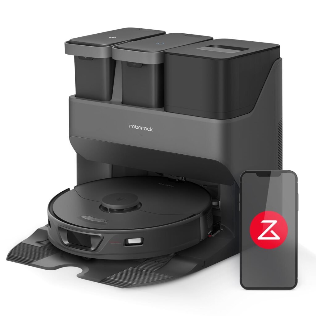 Oferton: roborock S7 MAX Ultra Robot Aspirador con Evitación Activa Obstáculos 5500 Pa Robot Aspirador y Fregasuelos Vaciado Automático/Lavado Automático/Secado Automático/Relleno Automático