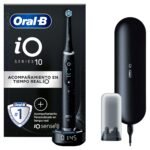 Oferton: Oral-B iO 10 Cepillo de Dientes Eléctrico Negro, con 1 Cabezal y 1 Estuche Cargador de Viaje, Diseñado por Braun
