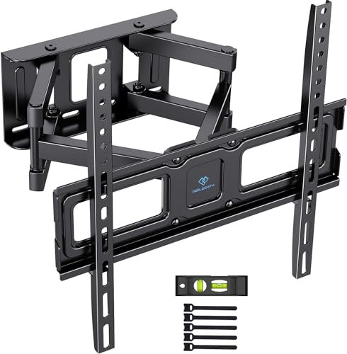 Oferton: PERLESMITH Soporte TV Pared Articulado Inclinable Y Giratorio – Soporte TV para 26-65 Pulgadas Pantallas – MAX VESA 400x400mm, para Soportar 45kg