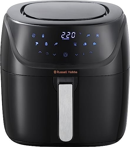 Oferton: Russell Hobbs Freidora de Aire sin Aceite 8 litros, air fryer XXL, 10 programas, pantalla LED táctil, diseño compacto y capacidad máxima [Ahorra hasta un 47% en Energía] SatisFry 27170-56