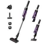 Oferton: Rowenta XNano RH1128 – Aspiradora escoba sin cable, con 3 funciones en 1, autonomía de 40 minutos, muy ligero, fácil acceso del suelo hasta el techo, lila y gris