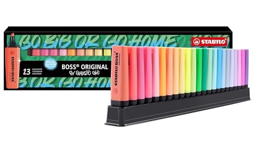 Oferton: Marcador STABILO BOSS ORIGINAL – Set de mesa con 23 colores – Snooze One Edition
