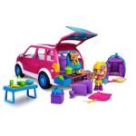 Oferton: Pinypon, Coche Camping, Autocaravana de Juguete, vehículo Familiar de Verano para Acampar, con una minimuñeca y un bebé y Muchos Accesorios, para niñas y niños a Partir de 4 años, Famosa (700017015)
