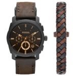 Oferton: Fossil Machine Reloj para Hombre, Movimiento Cronógrafo con Correa de Acero o Piel