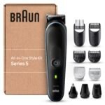 Oferton: Braun Recortadora de Barba Series 5 Máquina Cortar Pelo, Máquina de afeitar, Cortapelos Hombre, Kit 10 En 1 Para Barba, Pelo, Depilación Masculina, MGK5445