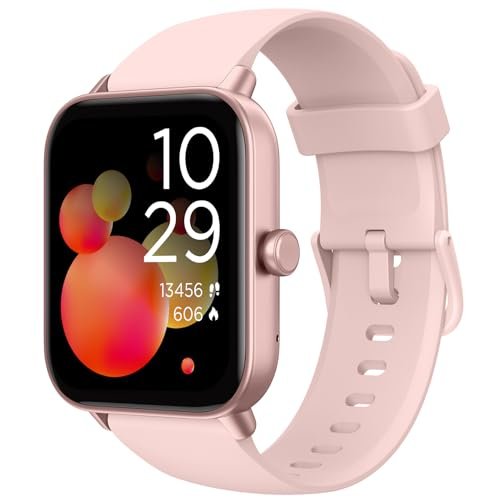 Oferton: TOOBUR Reloj Inteligente Mujer con Alexa, 1.8″ smartwatch Deportivo con 100 Deportes, Recibir y Contestar Llamadas, Podómetro y pulsómetro, IP68 Impermeable Nadar, Compatible con Android iOS
