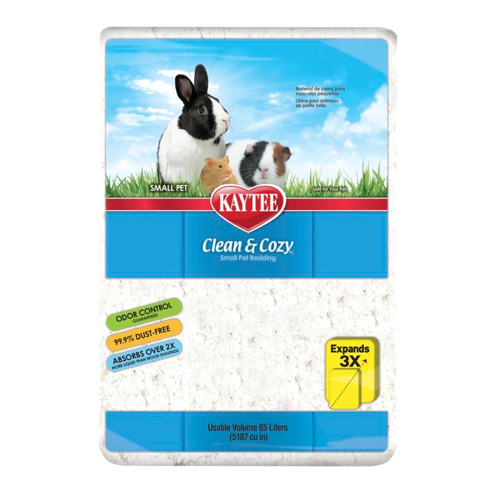 Oferton: Kaytee Superpet | Clean & Cozy Animales pequeños/Roedor/Cama para hámster | Blanco | 99,9% Libre de Suciedad| Control de olores | 85 litros