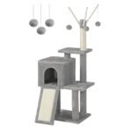 Oferton: Feandrea Árbol de Gatos, Torre de Juegos, Gatito, Gris Claro PCT143W01