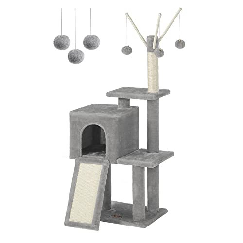 Oferton: Feandrea Árbol de Gatos, Torre de Juegos, Gatito, Gris Claro PCT143W01