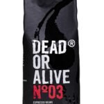Oferton: DEAD OR ALIVE Espresso No3 – Café en grano – Mezcla Italiana extra fuerte – Pura Robusta, la Mejor Crema – Cafe natural para maquina espresso y superautomatica – Cafe 1kg