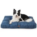 Oferton: Bedsure Cama Perro Impermeable Grande – 91x68x10 cm Colchón Perro Lavable para Verano, Cojín Perro Antipelo y Suave, Azul Oscuro, L