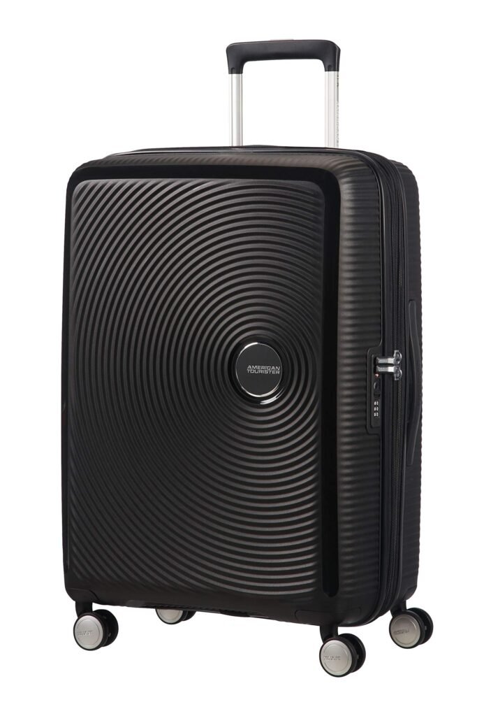 Oferton: American Tourister Funda expandible Soundbox – Spinner M, 67 cm, 81 L, Negro (Negro Bajo)