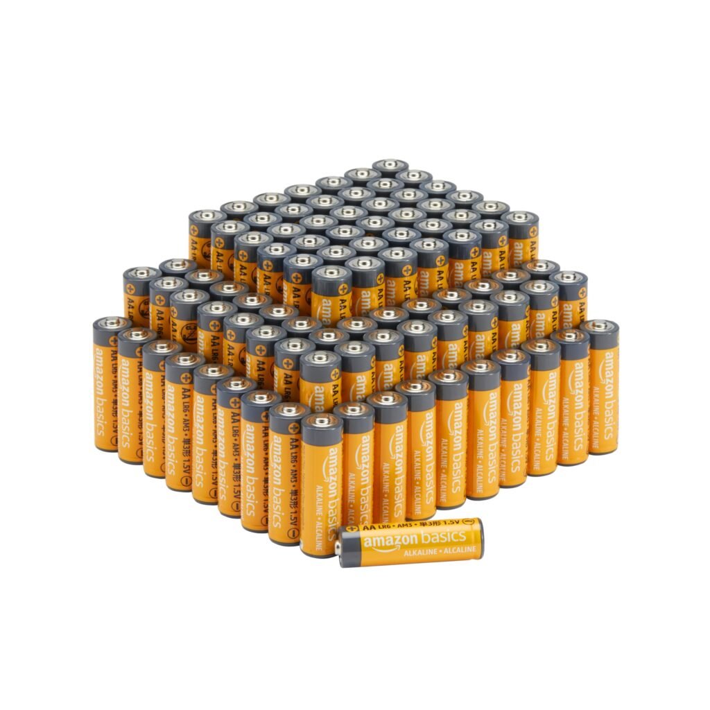 Oferton: Amazon Basics AA 1.5 Volt Performance Alkaline Batteries, 100-Pack (Appearance may vary)
