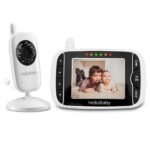 Oferton: HelloBaby HB32 Vigilabebés Monitor Inalámbrico de Vídeo con Cámara Digital, Vigilancia de la Temperatura de Visión Nocturnay 2 Way Talkback System (HB32), 720p, Sólo movimiento