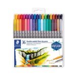 Oferton: STAEDTLER Design Journey 3200 TB36, Rotuladores para lettering de doble punta, Caja con 36 marcadores de colores variados