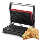Oferton: Ufesa PR1000 Fuji Parilla Eléctrica, Panini Press Grill, 1000W, Placas Antiadherentes, Apertura 180º, Asa Toque Frio, Color Rojo