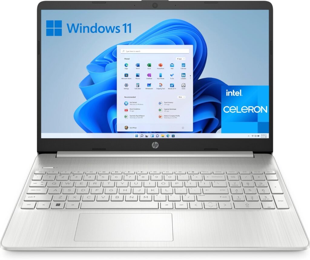Oferton: HP 15s-fq0044ns – Ordenador portátil de 15.6″ Full HD (Intel Celeron N4120, 8GB RAM, 256GB SSD, Intel UHD Graphics 600, Windows 11 Home, Carga rápida HP) Silver – Teclado QWERTY Español