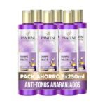 Oferton: Pantene Pro-V Miracles Violeta Champú Reparador con Biotina y Keratina 250ml x6 Atenúa los Tonos Amarillos y Recupera la Fuerza del Cabello Decolorado, con Mechas o muy Tratado