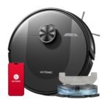 Oferton: Ultenic D10 Robot Aspirador y Fregasuelos con Navegación Láser, 5000Pa, 120Min, Robot Limpieza con Mapeo, Auto Carpet Boost, Compatible con Alexa/Assistant, para Suelo, Alfombra y Pelo de Mascota