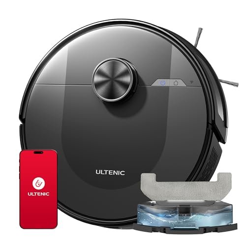 Oferton: Ultenic D10 Robot Aspirador y Fregasuelos con Navegación Láser, 5000Pa, 120Min, Robot Limpieza con Mapeo, Auto Carpet Boost, Compatible con Alexa/Assistant, para Suelo, Alfombra y Pelo de Mascota
