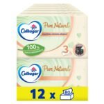 Oferton: Colhogar Pure Natural 12×80 – Caja de Faciales Suaves Biodegradables – Resistentes a la Lavadora – Hechos con Materiales Reciclados – Caja con 960 Pañuelos Faciales – Color Natural