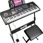 Oferton: Rockjam Kit de teclado de piano digital 6.1, auriculares, soporte, banco, pedal de sustain y aplicación Simply Piano