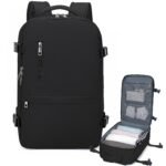 Oferton: Xkdoai Mochila Viaje Cabina Avion 40x20x25 Mochila para Ryanair 40x20x25, Mochila Cabina Bajo Asiento Bolsa de Viaje Impermeable Equipaje de Mano con Hebilla de Pecho y Bolsa Antirrobo