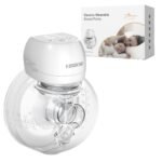 Oferton: Sacaleches Electricos,KISSBOBO sacaleches manos libres 3 Modos 9 Niveles con pantalla LCD,Bombeo Fuerte, Leche a Prueba de Fugas, Ultra Silenciosa,con bridas de 21mm/24mm(Blanco 1 piezas)