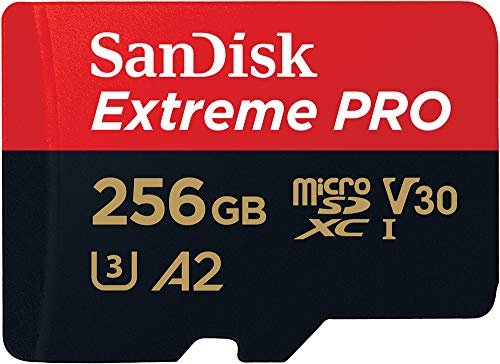 Oferton: SanDisk Extreme PRO 256GB tarjeta microSDXC + adaptador SD + RescuePro Deluxe, hasta 200 MB/s, con Clase A2 de rendimiento de las aplicaciones UHS-I Class 10 U3 V30