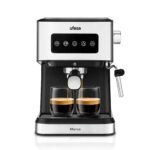 Oferton: Ufesa Monza Cafetera Espresso y Capuccino de 20 Bares, Panel Táctil Digital, Vaporizador Orientable, Café Molido o Monodosis ESE, Función Calienta Tazas, 1050W, Depósito 1.5L
