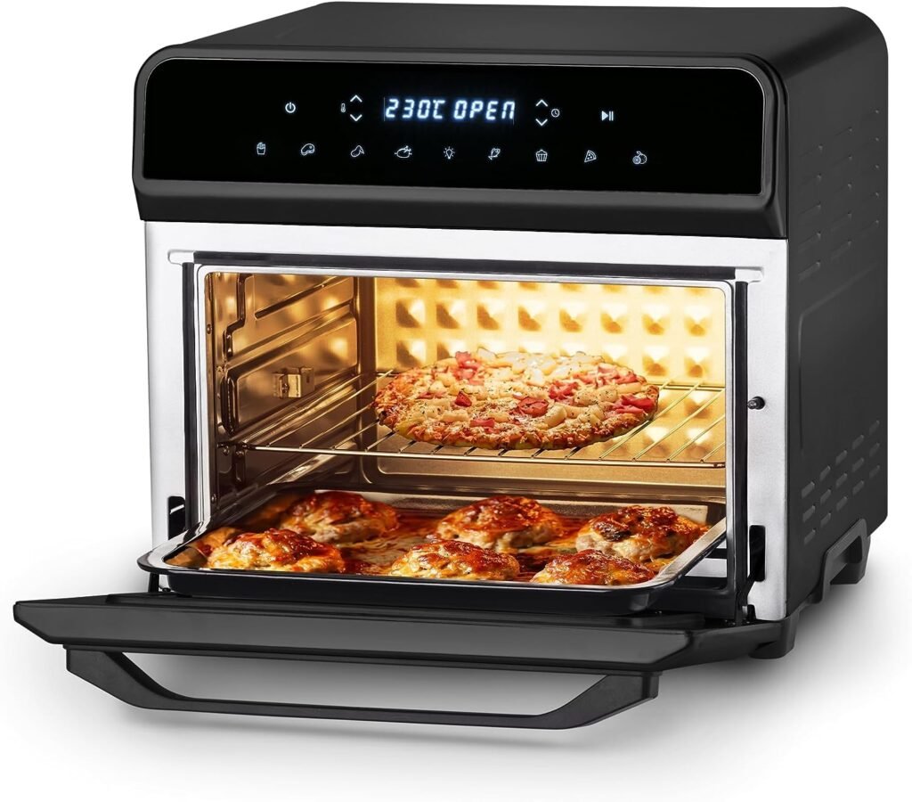 Oferton: Ufesa Magnum Freidora de Aire sin Aceite Airfryer de 23 L, Doble Resistencia, Ahorro Energético, 8 Programas, Rostisserie,1800 W, Digital, Temperatura 230º C, 6 Accesorios Incluidos, Cuerpo Metálico