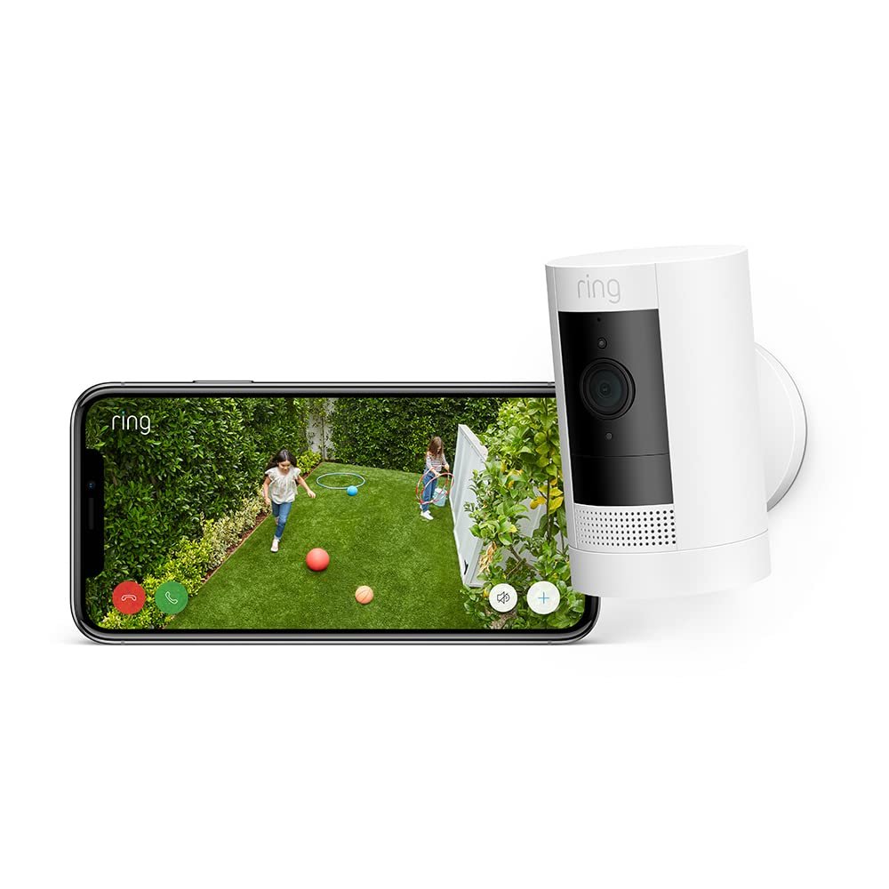 Oferton: Ring Outdoor Camera Battery (Stick Up Cam) | HD wireless outdoor Security Camera 1080p Video, Two-Way Talk, Wifi, Works with Alexa | alternative to CCTV system | 30-day free trial of Ring Home