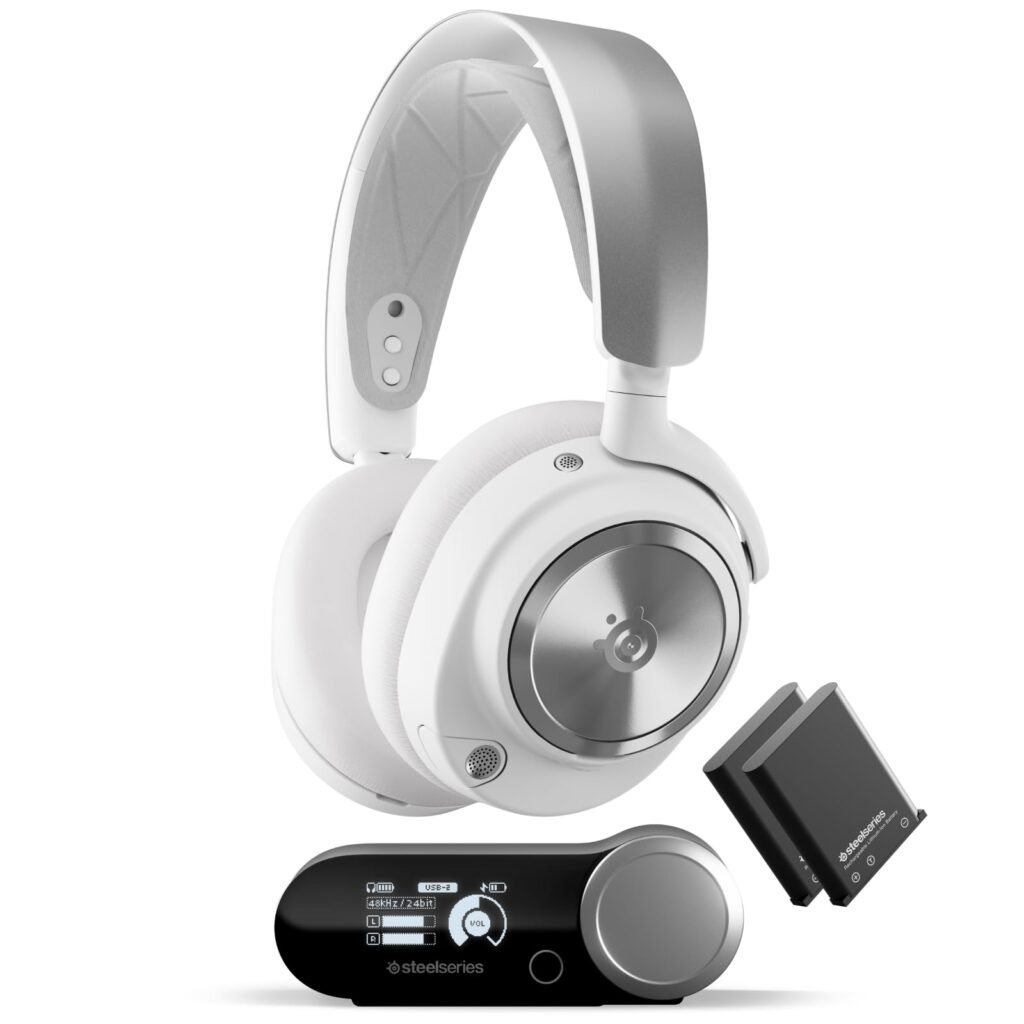 Oferton: SteelSeries Arctis Nova Pro Wireless Xbox, Auriculares Gaming multisistema, Controlador neodimio, Cancela Ruido, Infinity Power System, Inalámbrico, Xbox, PS5, PS4, PC, Switch, Mobile, Blanco