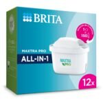 Oferton: BRITA Cartucho de filtro de agua MAXTRA PRO All-in-1 pack 12 – Recambio original BRITA que reduce las impurezas, el cloro, PFAS, los pesticidas y la cal para obtener agua del grifo con mejor sabor
